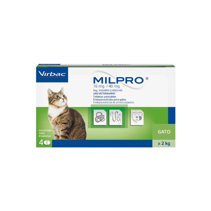 Milpro Gatos 2Kg Caja 4 Tab