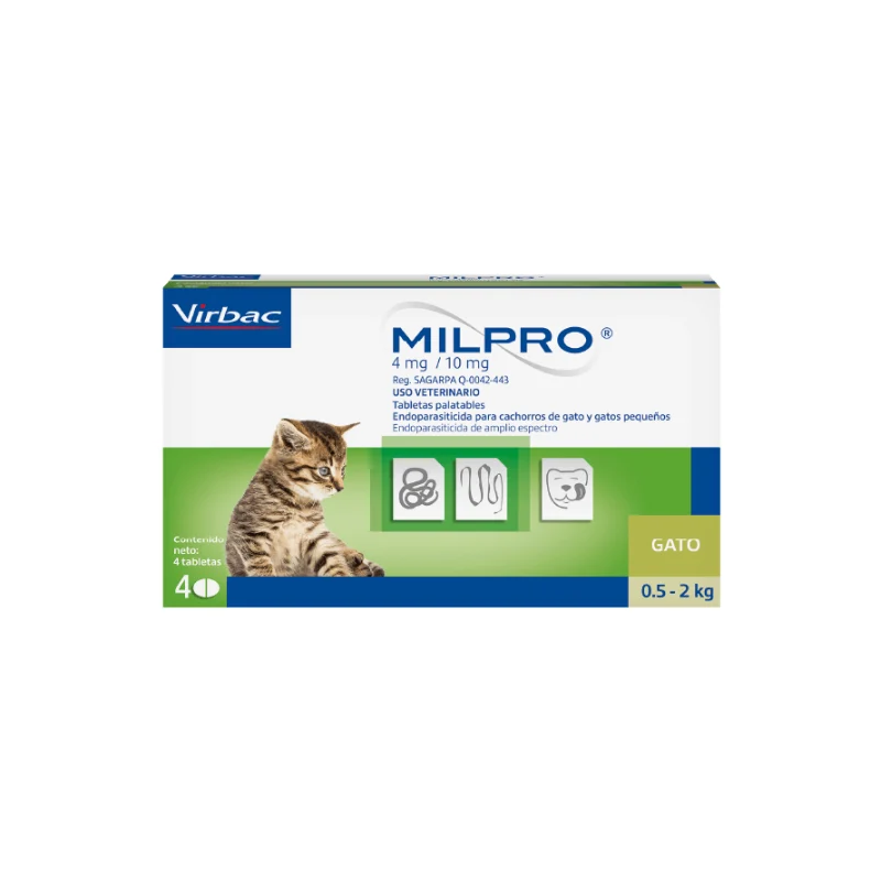 Milpro Kitten 0.5 A 2 Kg Caja x4 Tab