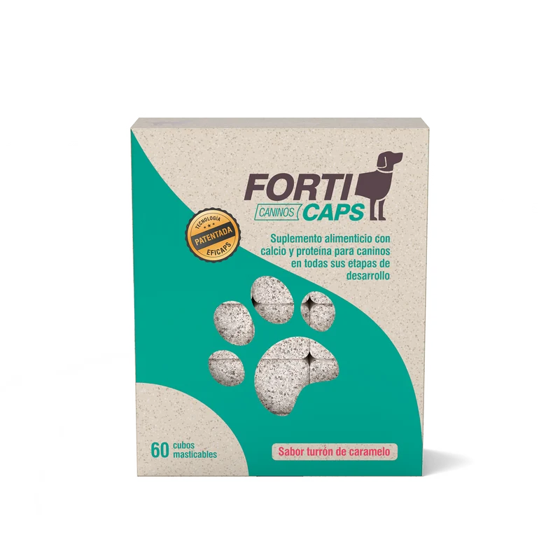 Caninos Caja Cubos Forticaps x 60