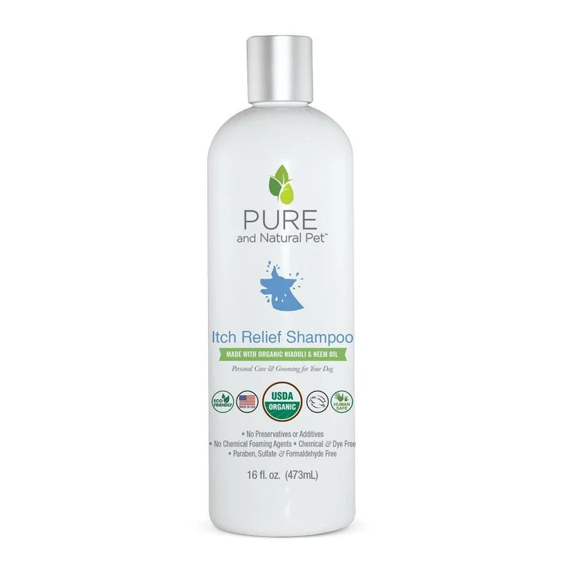 Shampoo Orgánico para Alivio de Comezón en Perros - 473 ml | Pure and Natural Pet