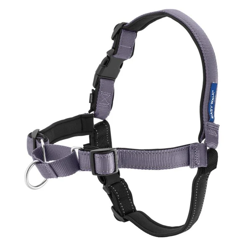 Deluxe Easy Walk® Gris Acero Pechera Arnés No mas tirones