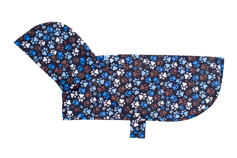 Impermeable de Bolsillo Para Perros en Huellas Chocolate (NUEVAS MEDIDAS)