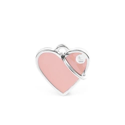 Placa ID Basic Handmade Chica en Forma de Corazón – Rosa (Pink) | MyFamily