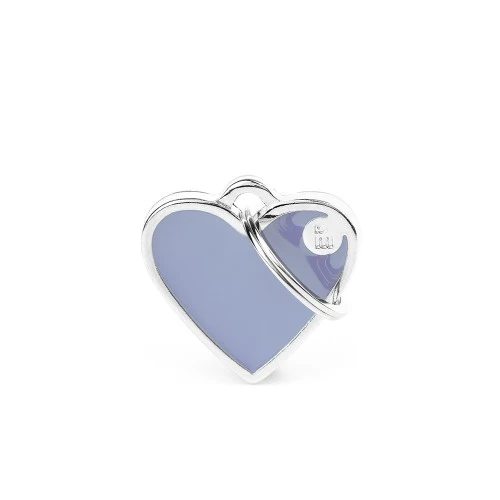 Placa ID Basic Handmade Chica en Forma de Corazón – Lila (Lilac) | MyFamily
