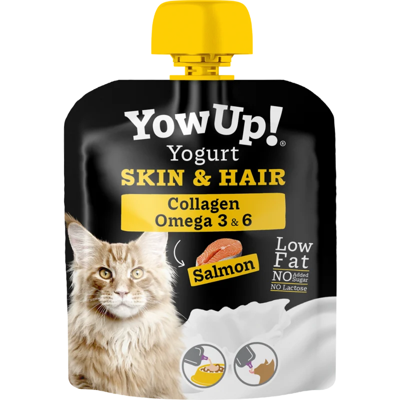 Yogur Funcional para Gatos Piel y Pelaje - Salmón Skin & Hair | YowUp