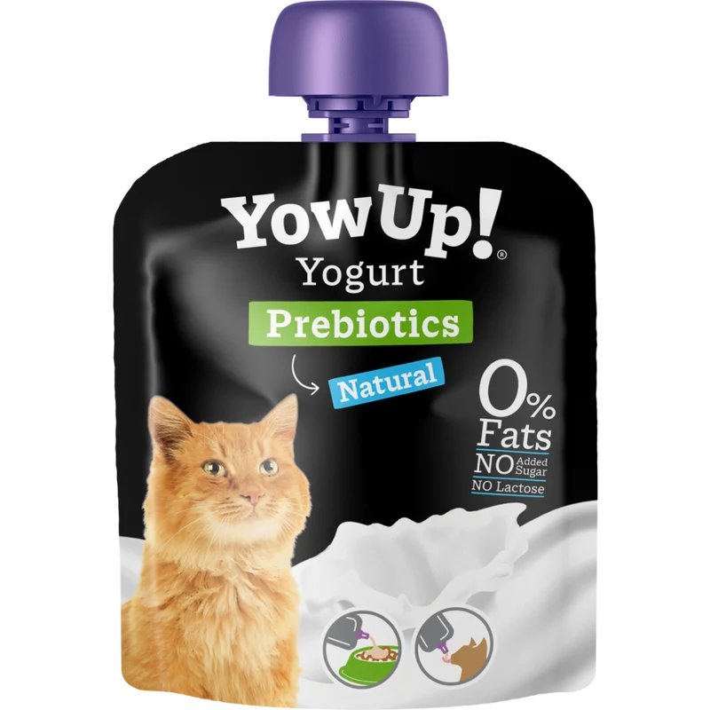 Yogur Funcional Natural con Prebióticos para Gatos - Salud Digestiva | YowUp