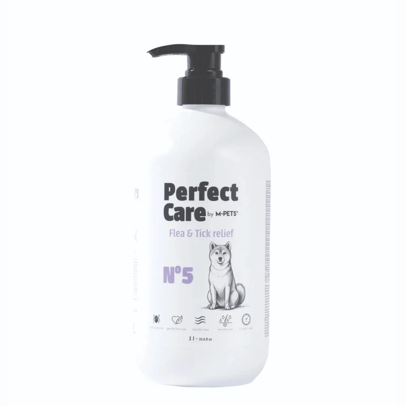 Shampoo Antipulgas y Garrapatas para Perro - 1L | M-PETS Perfect Care No.5