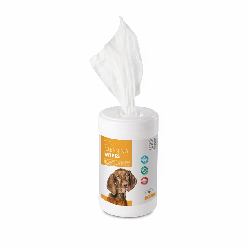 Bote Dispensador de Toallitas Húmedas Limpiadoras para Perros y Gatos - 80 pzas | M-PETS