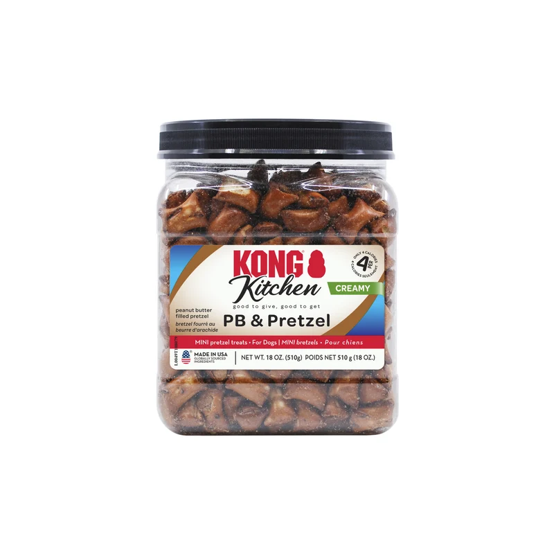 Snacks Mini Pretzels con Mantequilla de Maní (Peanut Butter) | KONG Kitchen