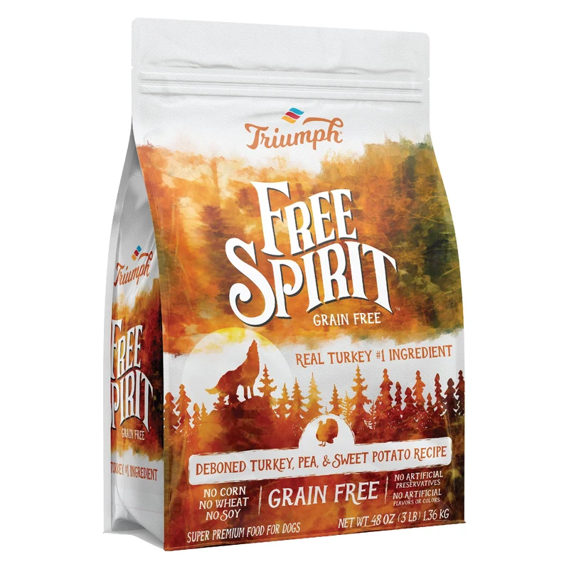 Croquetas sin grano para perros “Free Spirit” de Triumph – Pavo & Camote | Triumph