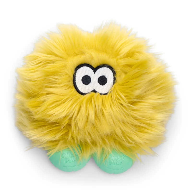 Juguete ROLF para Perros con Peluche Resistente y Zogoflex® - Amarillo Cítrico (Citrus) | ROWDIES de West Paw