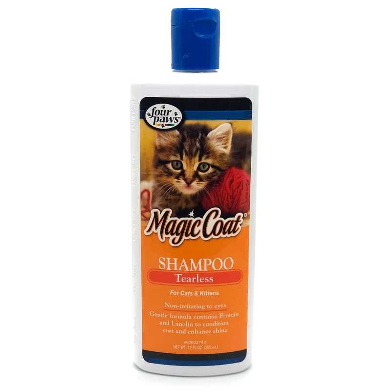 Shampoo Sin Lágrimas para Gatos y Gatitos con Queratina y Lanolina 12 oz (355 ml) | Magic Coat® de Four Paws