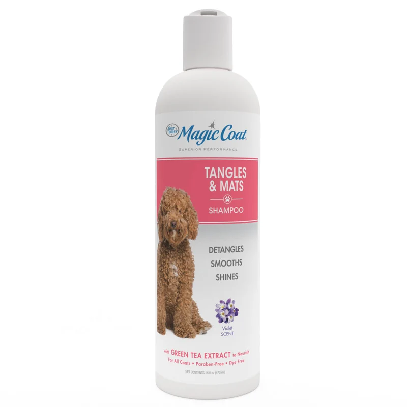 Shampoo Desenredante y Suavizante con Extracto de Té Verde y Aroma a Violeta 16 oz (473 ml) | Magic Coat®