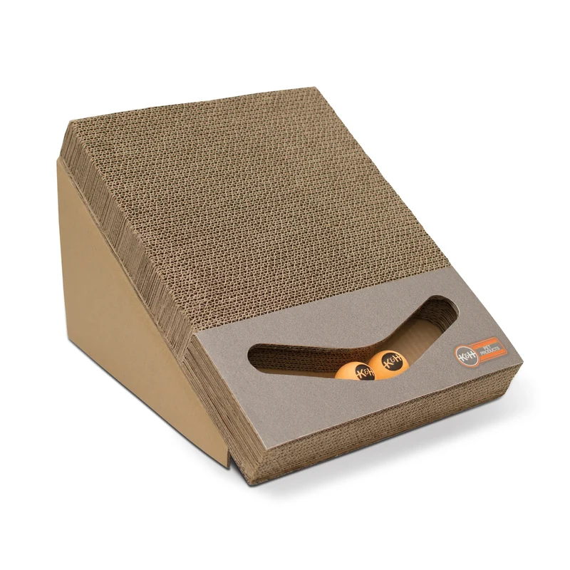 Rascador Interactivo con Rampa y Bolas para Gato Scratch, Ramp & Track | K&H