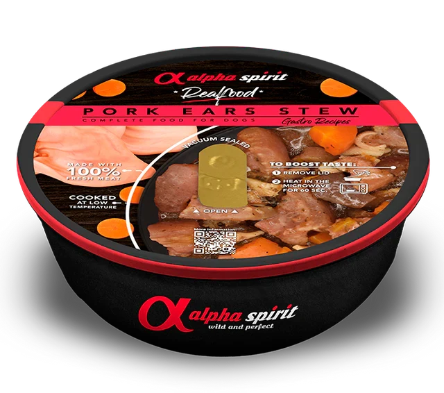 REAL FOOD - ESTOFADO de OREJA DE CERDO para perros (280gr)