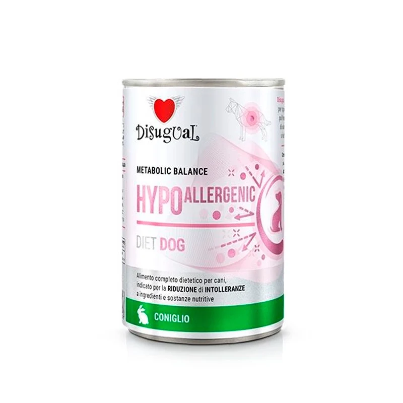 Disugual Lata Diet Hypoallergenic de Conejo para Perros