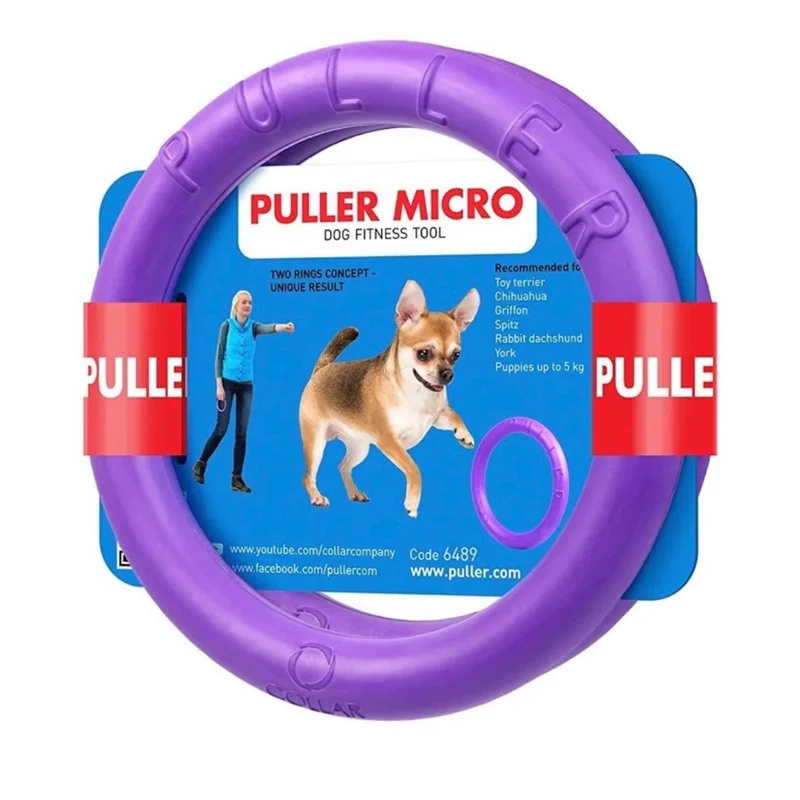 Mordedor Puller Micro para Perros Mini - 12cm - 2 aros