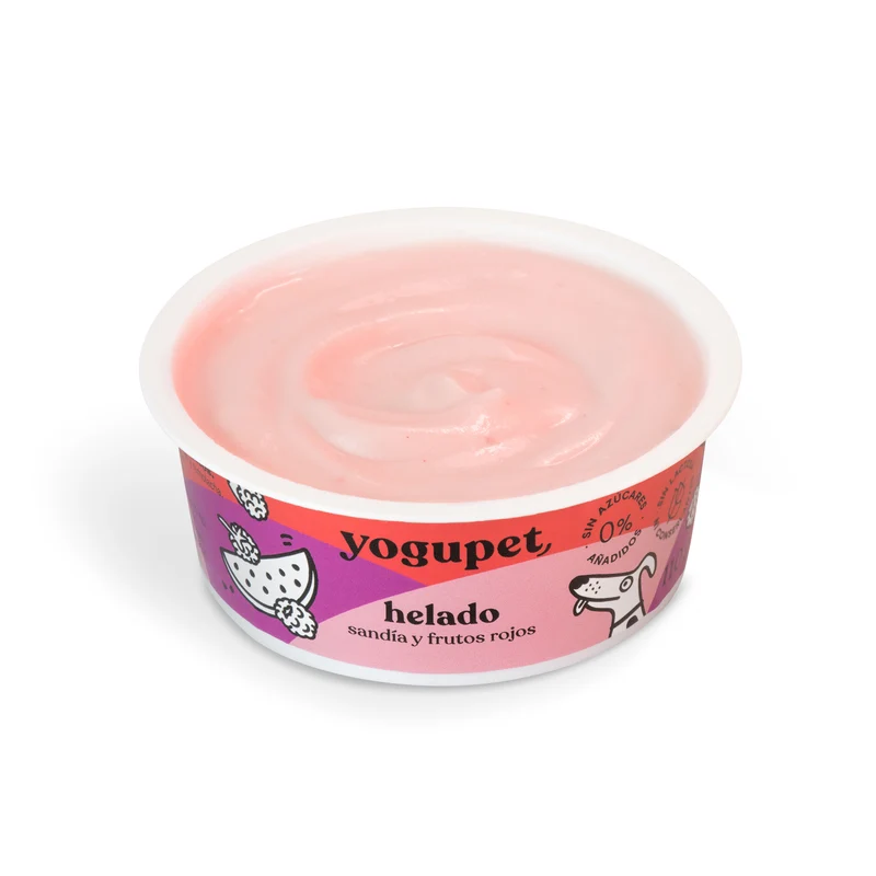 Yogupet helado FRUTOS ROJOS - Sandía y Frutos Rojos 🍉
