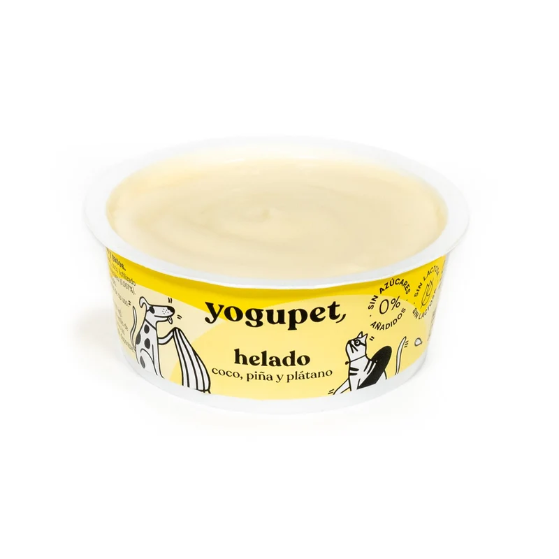 Yogupet helado TROPICAL - Coco, Piña y Plátano 🌴 🥥🍍🍌