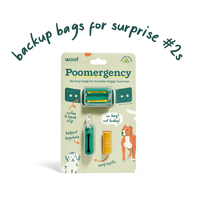 Poomergency™ - Porta Bolsas Compacto para Sorpresas del #2 | Forest Green - Woof®