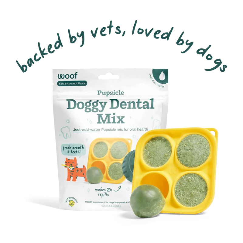 Pupsicle Pops Dentales para Perros | Mezcla Casera para The Pupsicle - Woof