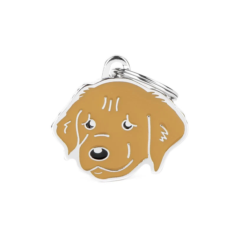 Placa ID en Forma de Golden Retriever para Perros | MyFamily