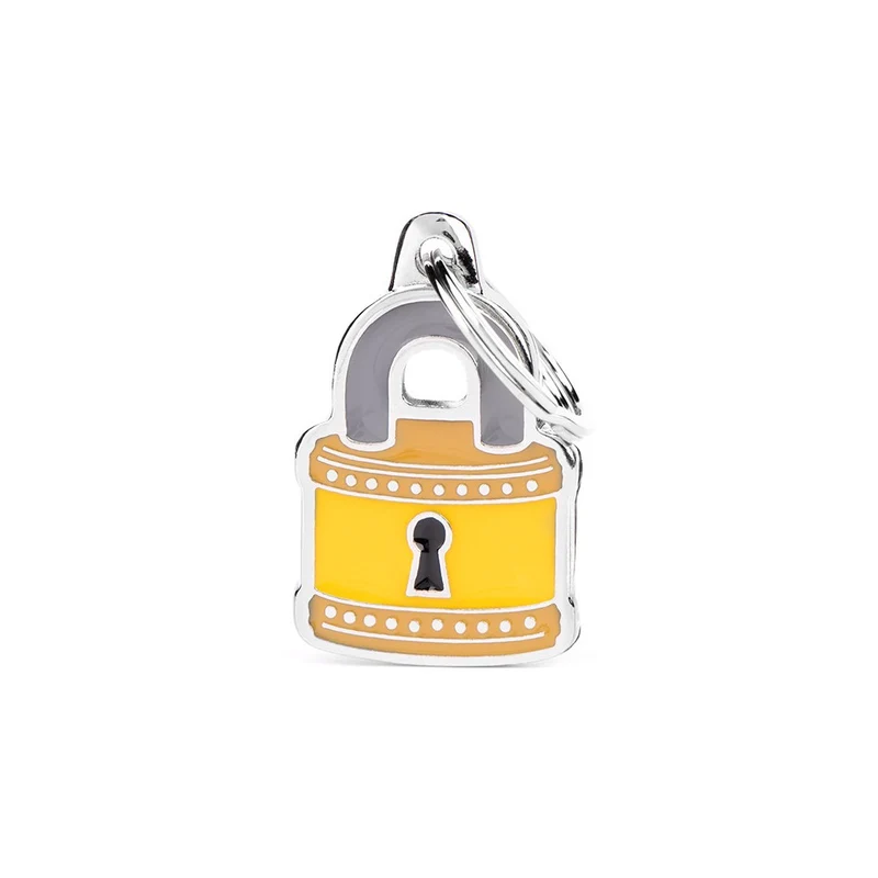 Placa ID Charms Mediana en Forma de Candado para Perros | MyFamily
