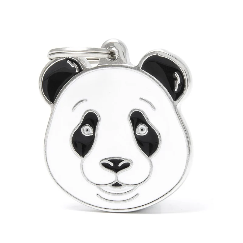 Placa ID en Forma de Panda para Perros