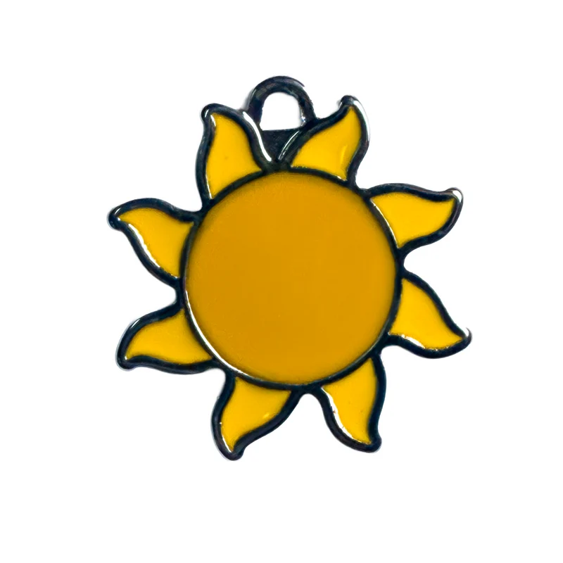 Placa ID Charms en Forma de Sol para Perros y Gatos | MyFamily ☀️