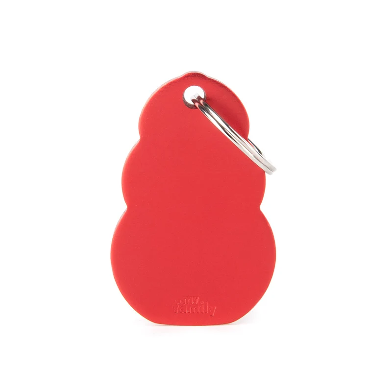 Placa ID de Aluminio Grande Roja para Perros | KONG x MyFamily
