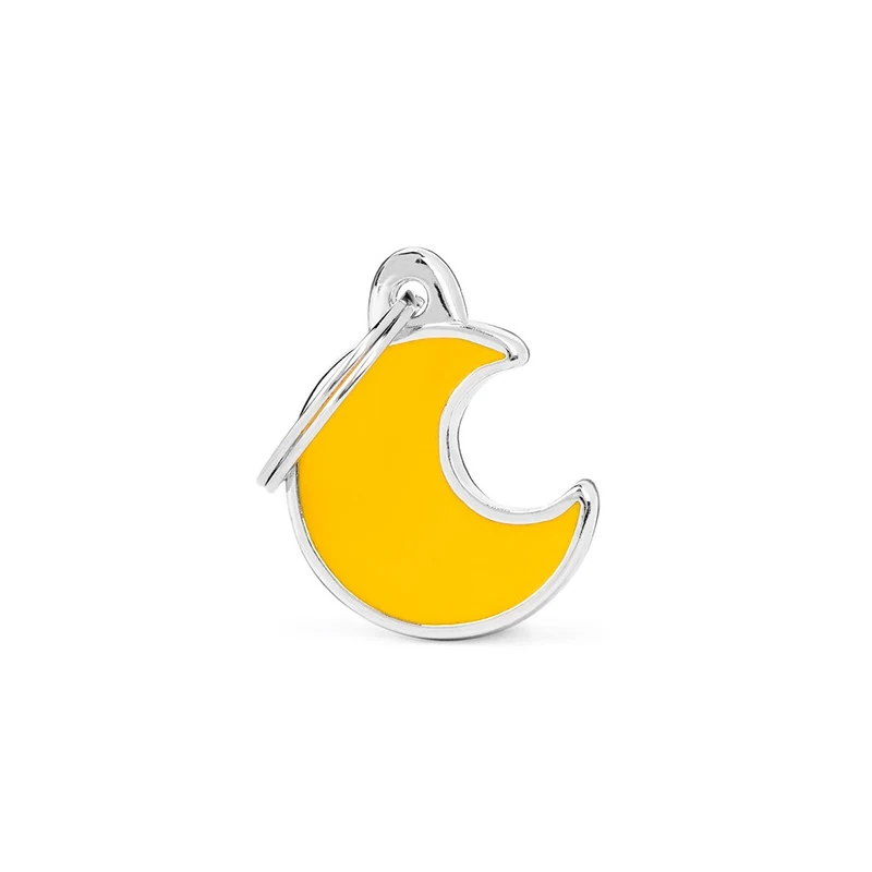 Placa ID Charms en Forma de Luna para Perros y Gatos | MyFamily 🌙