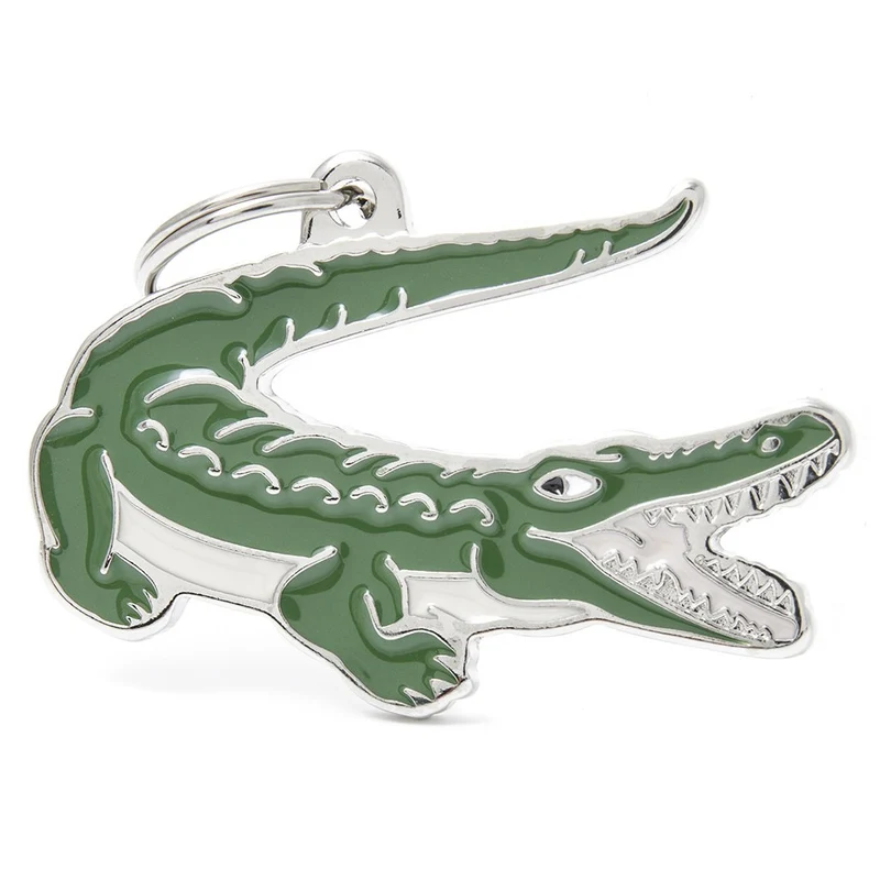 Placa ID Charms en Forma de Cocodrilo para Perros y Gatos | MyFamily