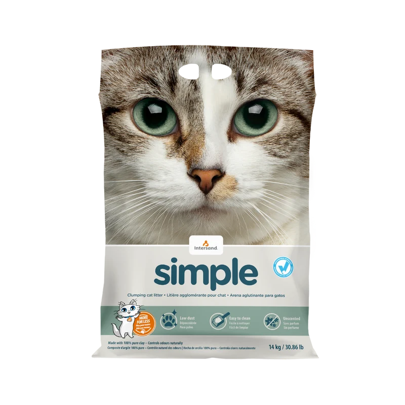 Arena Aglutinante Simple para Gatos – Económica Sin Aroma | INTERSAND