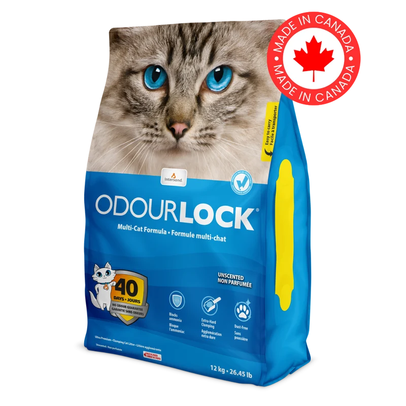 Arena OdourLock Sin Aroma para Gatos – Control de Olores 40 Días | INTERSAND