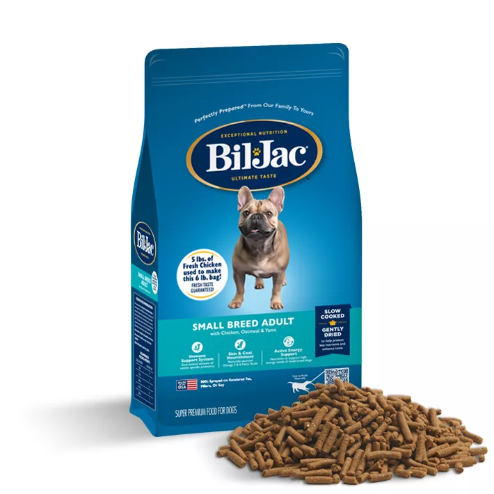 Alimento para Perros Adultos de Raza Pequeña - Pollo, Avena y Camote | Bil-Jac