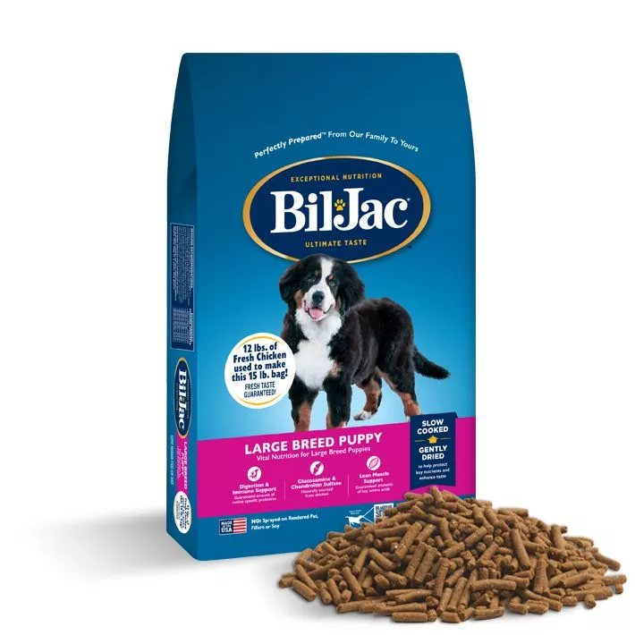 Alimento para Cachorros de Raza Grande - Pollo, Avena y Glucosamina | Bil-Jac