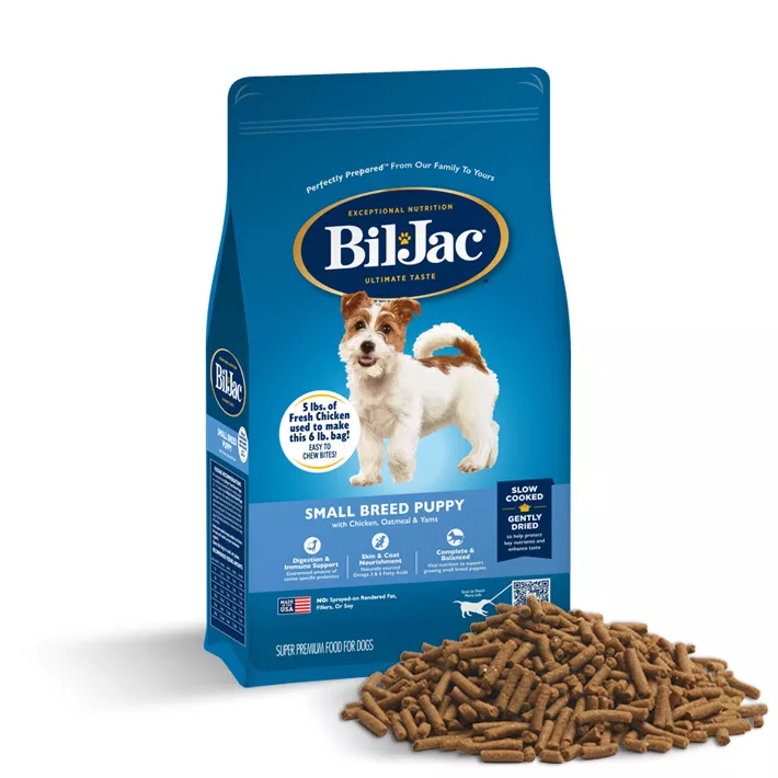 Alimento para Cachorros de Raza Pequeña - Pollo, Avena y Camote | Bil-Jac