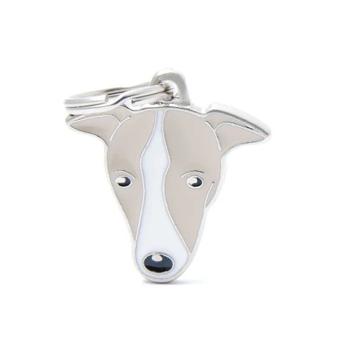 Placa ID en Forma de Galgo Inglés para Perros | MyFamily