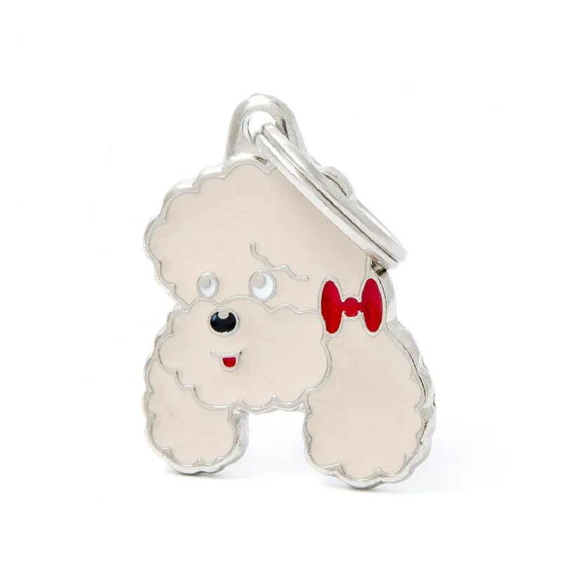 Placa ID en Forma de French Poodle para Perros | MyFamily
