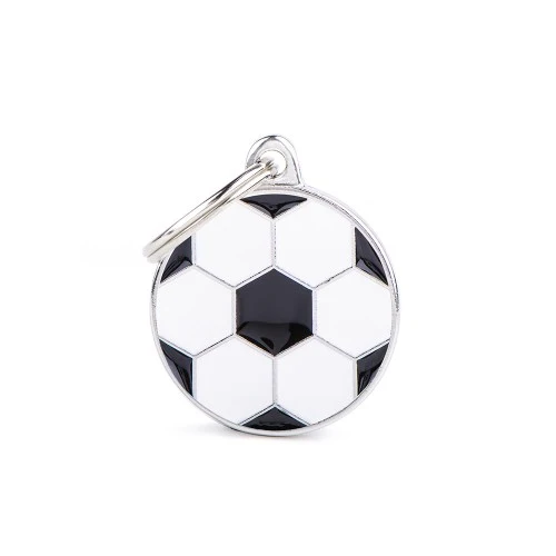 Placa ID Charms Balón de Fútbol – Pequeña (Small Soccer) | MyFamily