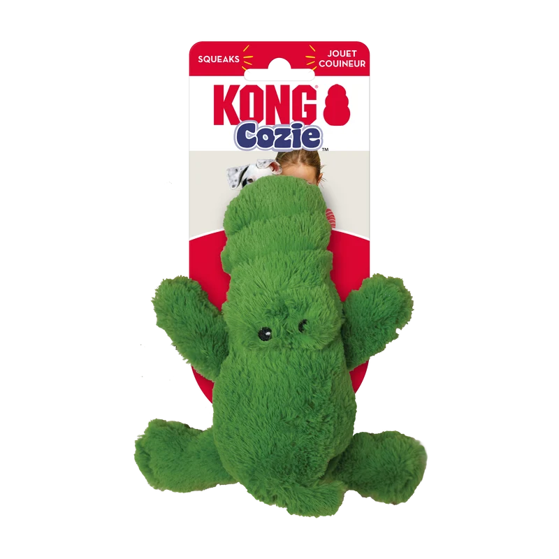 Cozie Ali Alligator - Juguete de Peluche con Sonido para Perros | KONG