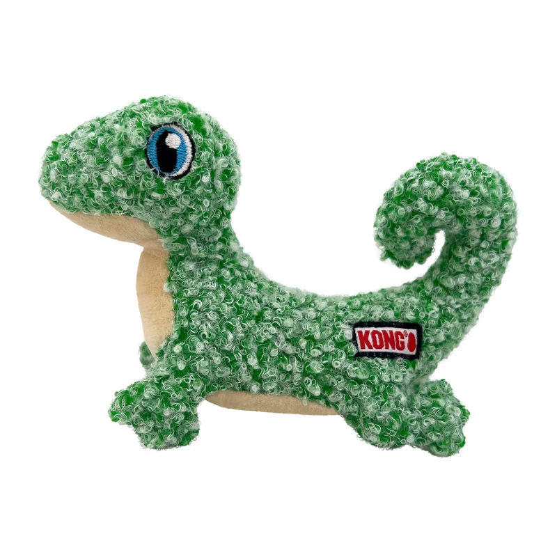 Cat Luvs Lizard Lagarto Verde (Green Lizard) - Juguete de Peluche para Gato con Catnip y Sonido Crujiente | KONG