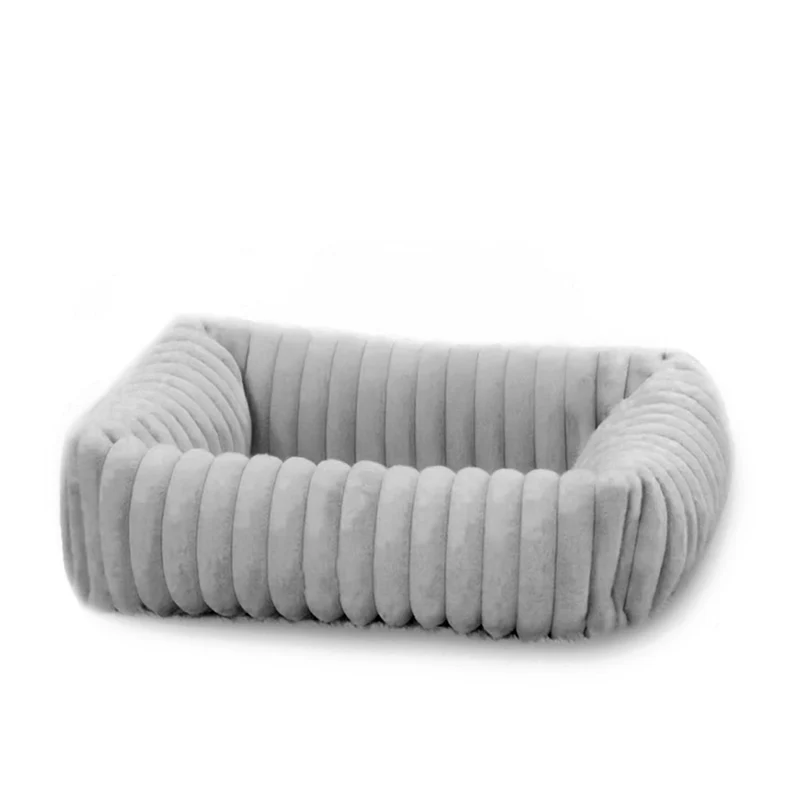 Cama Nube para Perros - Tela Suave y Cálida - Gris Plata (Silver Grey) | Jack