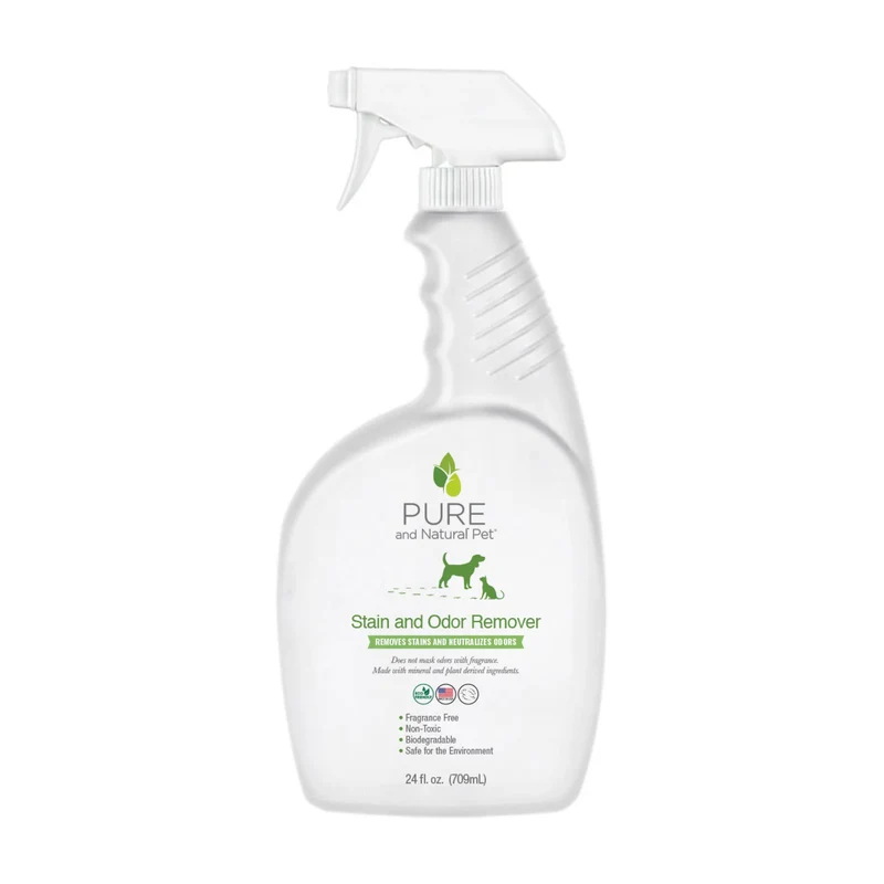 Eliminador de Manchas y Olores con Enzimas para Perros y Gatos - 709 ml | Pure and Natural Pet