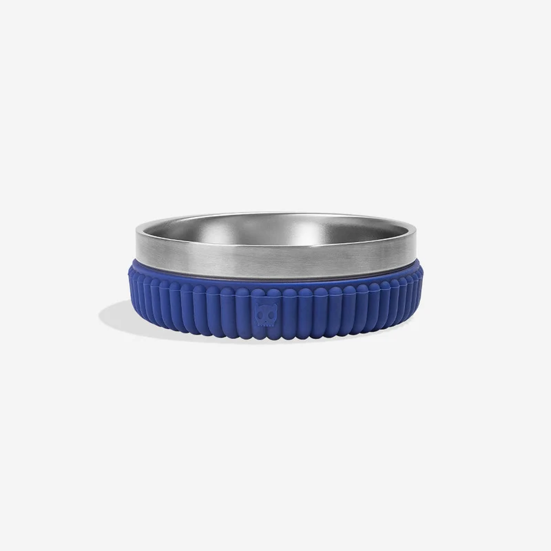 Plato Tuff Bowl para Mascotas (550 ml) Stripes Blue | Zee.Dog