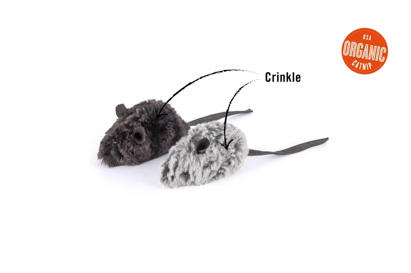 Feline Frenzy Juguete con Catnip para Gatos - Catch a Meowse (2 Piezas) | Pet P.L.A.Y.