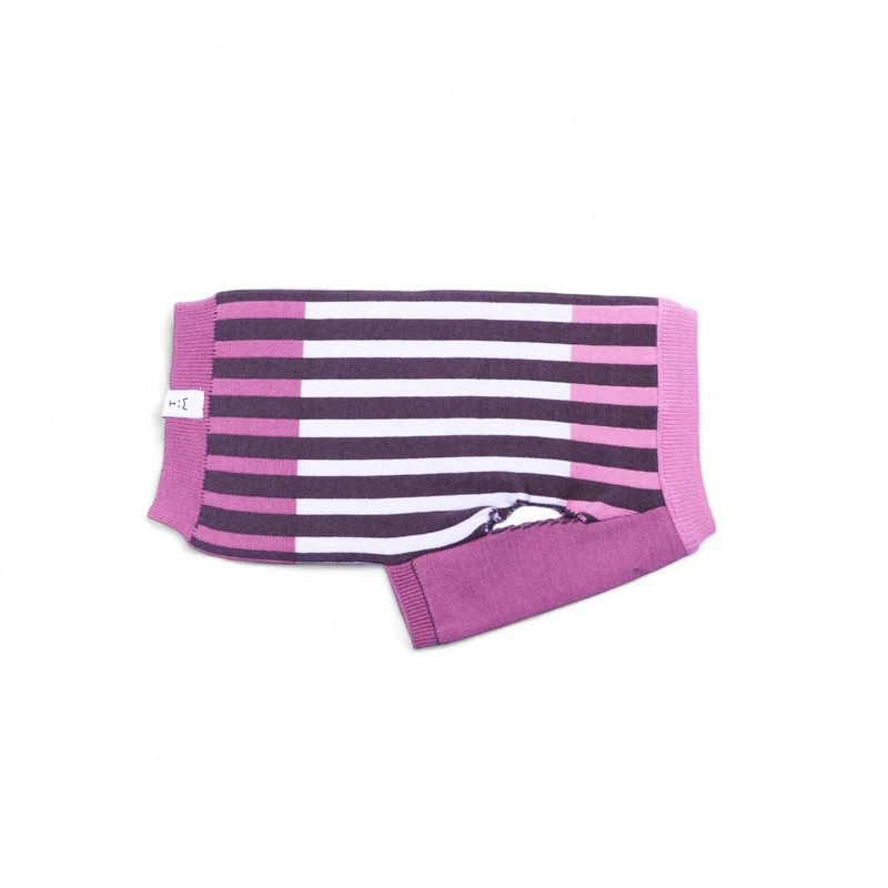 Suéter para Perros con Diseño de Líneas - Rosa