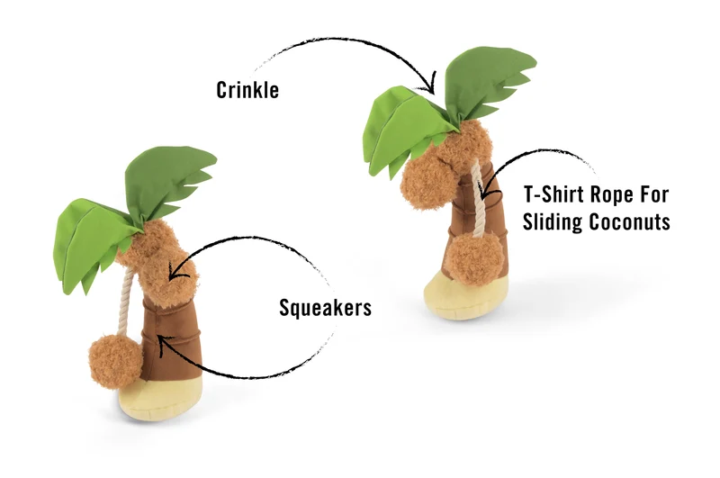 La Palma - Juguete de Peluche para Perros Tropical Paradise™ | Pet P.L.A.Y.