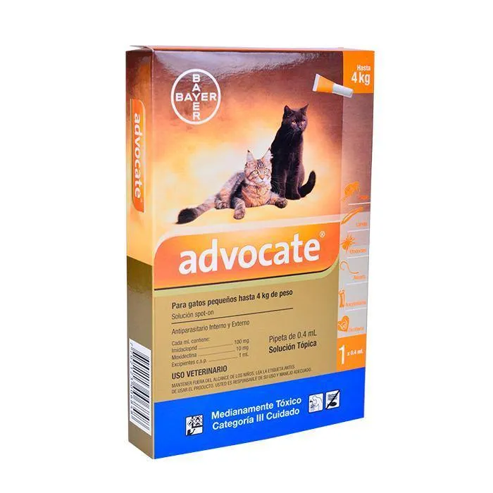 Advocate Gatos (Hasta 4 Kg)