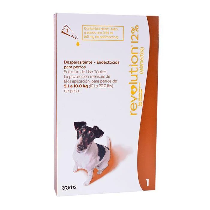 Antiparasitario Revolution Perro 12% 0.50ml (5.1 a 10 Kg)